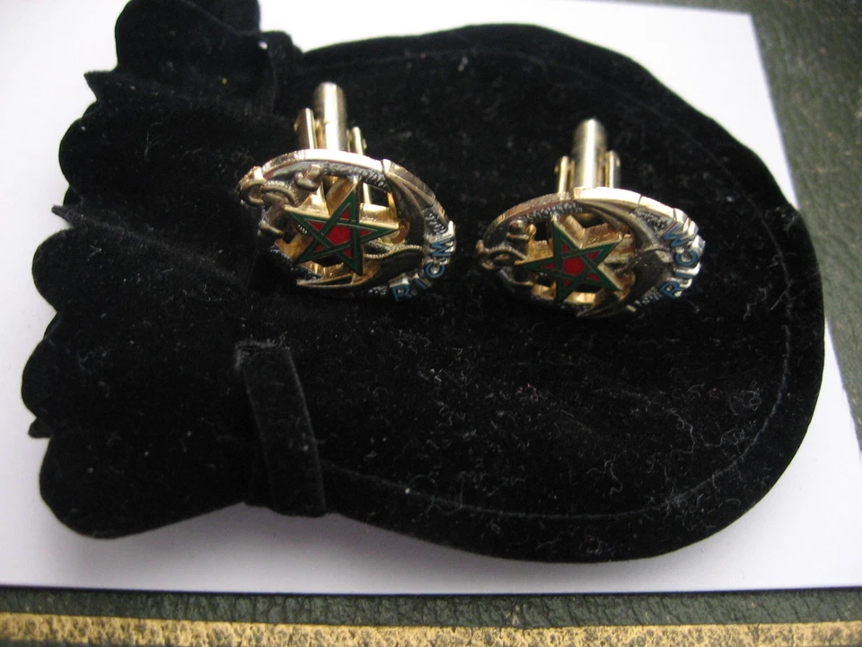 RICM Boutons de manchette avec sachet cadeau - Photo 1/1