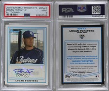 2010 Bowman Retail Prospect Auto Logan Forsythe #BPA-LF PSA 9 MINT Auto
