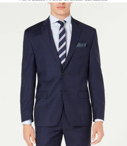 Lauren Ralph Lauren Herren Classic-Fit UltraFlex Anzugjacke, blau kariert, 42 lang - Bild 1 von 4