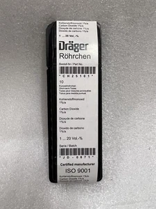 DRAGER/DRAEGER CARBON DIOXIDE 1%/a 1-20 VOL.% CH25101 GAS DETECTION TUBE - Picture 1 of 1