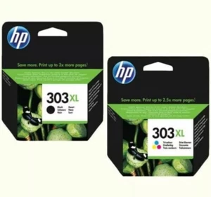 HP 303 XL KIT DOPPIO. NERO + COLORE. NUOVE. ORIGINALI - Photo 1/3