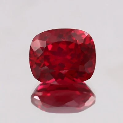 AAA Grade Natural Mozambique Blood Red Ruby Cushion Cut Loose Gemstone 12x10 MM - Image 1 of 4