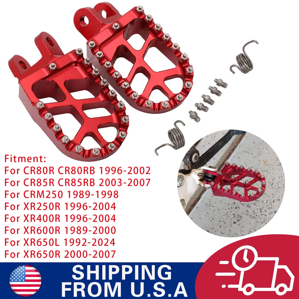 estriberas estriberas para moto de cross para CR80R CR80RB 1996-2002 CR85R CR85RB 2003-2007 Foto 1 de 4