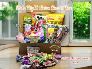 Asiatische Snack Date Night Box - Japanische & Koreanische Leckereien, Süßigkeiten, Getränke, KOSTENLOSER VERSAND - Bild 1 von 16
