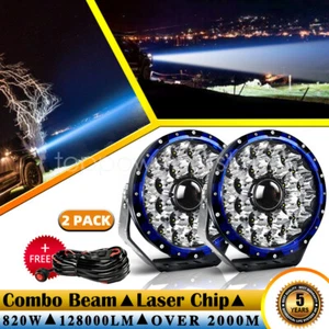 2x 5"/7"/8.5''/9'' Professional LASER Off-Road 4x4 Lights Driving Fog Spotlight - Picture 1 of 36