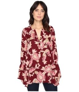 Nuevo con etiquetas Blusa Top Túnica Pirata Perveen Mediana Show Me Your Mumu Vino Vine Borgoña - Imagen 1 de 5