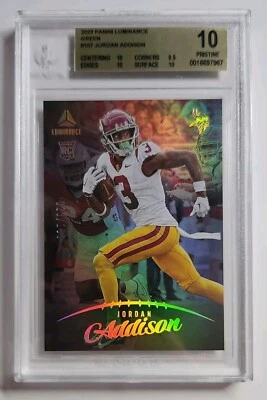 Jordan Addison 2023 Luminance RC 23/100 BGS 10 - Only BGS 10 In Pop !! - Image 1 of 3