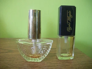 Avon Night Magic Cologne 37 oz & Avon Unlabeled Bottle - Empty - Bild 1 von 2