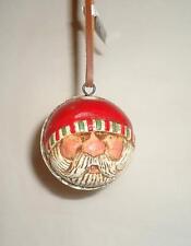 Ravenberg Folk Style Christmas Santa Claus Soccer Ball Ornament NOS