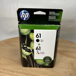 Original HP 61 schwarze und dreifarbige Tintenpatronen, 2er-Pack, OEM, Ablaufdatum 1/2016, neu - Bild 1 von 6