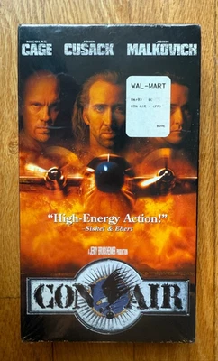 CON AIR VHS - Nicolas Cage John Cusack Malkovich - NEW with WATERMARK! - Image 1 of 4