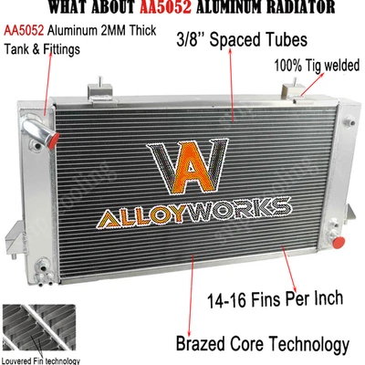 3 Rows Radiator Fit 1987-1998 97 Land Rover Range Rover Discovery I II 3.9 4.0L Foto 1 de 4