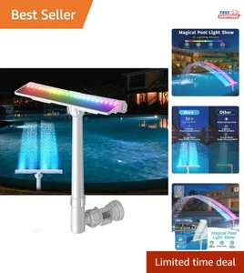 High-Pressure Solar Pool Fountain: Light-Sensing, Adjustable & Cooling Delight - Picture 1 of 10