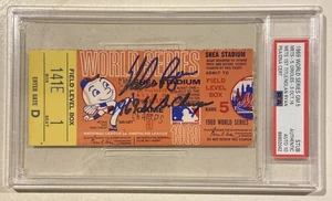 HOF Nolan Ryan Signed 1969 World Series Game 5 Ticket Stub PSA/DNA 10 Certified - Picture 1 of 5