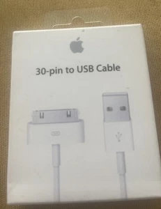 Genuine Apple 30-pin to USB Cable - For iPhone / iPad / iPod Brand New Sealed - Picture 1 of 2