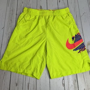Nike DriFit Flex Woven Retro Shorts Mens Small Neon Green Training Gym 8.5" - Picture 1 of 11
