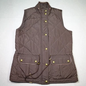 Chaleco Acolchado Lauren Ralph Lauren Para Mujer Mediano Puffer Imitación Cuero Borde Exterior - Imagen 1 de 19