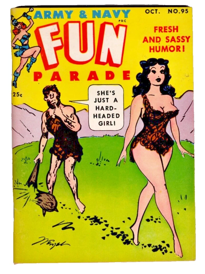 Army & Navy Fun Parade #95, 1959 HARVEY DIGEST COMIC! RARE! VF or better - Image 1 of 1