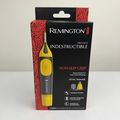 Remington Remington Recortadora de Nariz, Orejas y Cejas Virtualmente Indestructible Amarillo NUEVO Foto 1 de 4