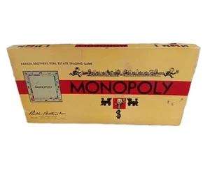Juego de mesa Parker Brothers Monopoly 1941-1946 con piezas de madera para jugadores - VER MÁS ABAJO - Imagen 1 de 8
