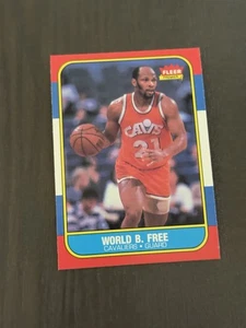 1986-87 Fleer #35 WORLD B B. FREE Cleveland Cavaliers Basketball Card - Picture 1 of 2