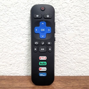 Roku TV Remote Replacement Works w/ TCL Hisense Onn Smart TV OEM Tested - Picture 1 of 5