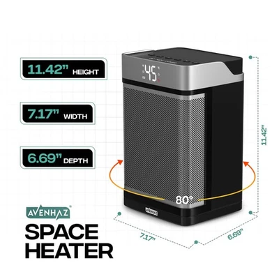 Avenhaz Space Heater 1500W, Portable Electric Ceramic PTC Fan Heater - Image 1 of 4
