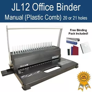 New Home Office Plastic Comb Binder / Binding Machine -White (Free Starter Pack) - Picture 1 of 1