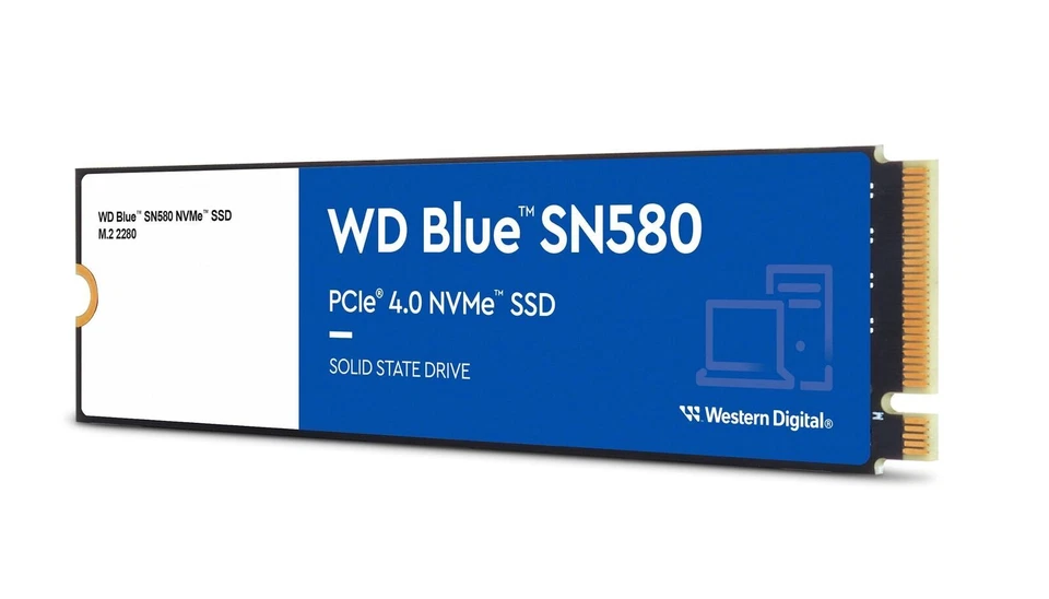 Western Digital WD Blue SN580 2TB M.2 NVMe Internal SSD (WDS200T3B0E)