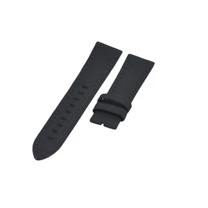 Correa de reloj de cuero negro 22x20 mm para Breitling Chronomat, Superocean, Heritage - Imagen 1 de 6