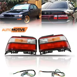 Juego de luces traseras rojas transparentes estilo JDM para Toyota Corolla 1993-1997 - Imagen 1 de 14