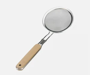 Skimmer Spoon Stainless Steel Straining Fine Mesh Strainer Oil Filter Kitchen - Picture 1 of 3