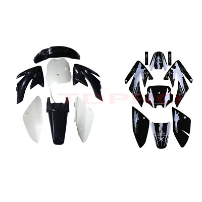 Kit gráfico guardabarros de plástico CRF70 140cc 150cc 160cc Pit Dirt Bike Thumpstar XR70 Foto 1 de 4