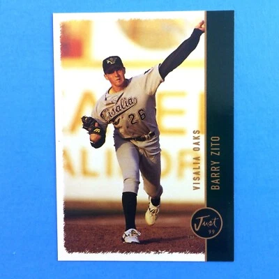 Tarjeta de ligas menores Barry Zito 1999 Just Minors #250 Visalia Oaks Foto 1 de 2