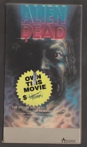 ALIEN DEAD 1985 VHS Fred Olen Ray 80's Zombie Horror Halloween RARE OOP - Picture 1 of 3