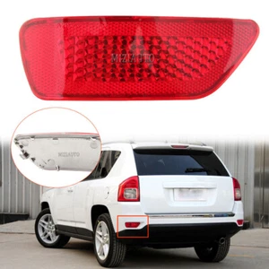 Left For Jeep Compass 2011-2016 Grand Cherokee Rear Bumper Reflector Light Lamp - Picture 1 of 9