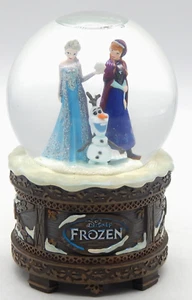 Disney Frozen Musical Snow Globe Store Parks Exclusive Olaf Anna Elsa - RARE - Picture 1 of 9