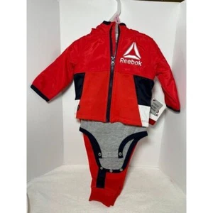 Reebok Baby Tracksuit 0-3months NWT 3 Piece Set - Picture 1 of 5