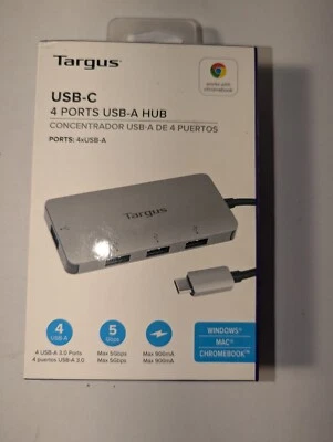Targus USB-C Single Video Multi-Port Hub - Silver (ACA963BT) - Image 1 of 2