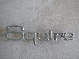 1970-71 Ford Country "Squire" Station Wagon Fender Script Emblem PT#D1AB71291B62 - Picture 1 of 2