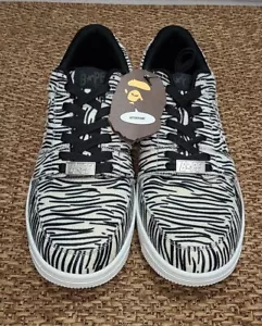 A Bathing Ape Zebra Bape Sta Low M2 Size 12 Mens 20 Year Anniversary Collection - Picture 1 of 18