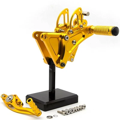 Fit Buell XB9S XB12S XB9R XB12R All year Rearsets Footpegs Footrest Pedals Gold - Imagem 1 de 4