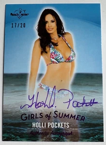 2025 BENCHWARMER GIRLS OF SUMMER HOLLI POCKETS PURPLE FOIL AUTOGRAPH CARD /20 - Picture 1 of 2