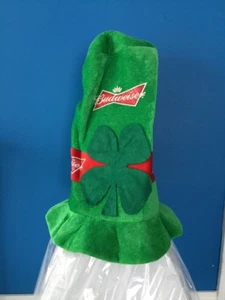 Budweiser Green Rare Shamrock St Patrick’s Day Top Hat 12” Tall. - Picture 1 of 4