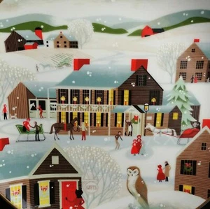 The Village Inn by Betsey Bates 1983 World Book Annual Christmas Plate  - Picture 1 of 3