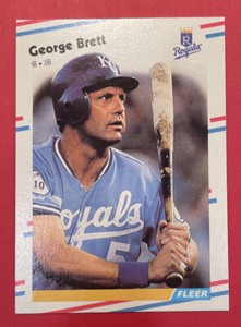 1988 Fleer Baseball #254 George Brett Kansas City Royals