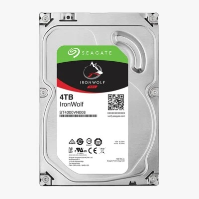 Seagate IronWolf 4TB ST4000VN008 NAS 64MB 6Gb/s SATA 3.5" HDD Hard Disk Drive - Image 1 of 4