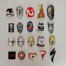Metal Bike Head Badge BMX Decals Bicycle Fixed Gear Tube Frame Stickers