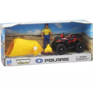 NIB NEW-RAY POLARIS XP1000 SPORTSMAN & 1:18 CAMPER TENT PLAY SET DIECAST 15-4829 - Picture 1 of 2