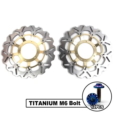 Rotores de freno delanteros + tornillos de montaje para Honda CB 1000 R CB1000R 2008-2017 Foto 1 de 4